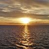 Reflecting sunrise in the Magellan Strait